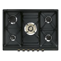 SMEG GÁZ FŐZŐLAP, Cortina design, 70 cm, 5 gázégő, antracit