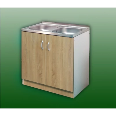 800x500 ECO 2 med SONOMA front Komplett nyílóajtós mosogatószekrény