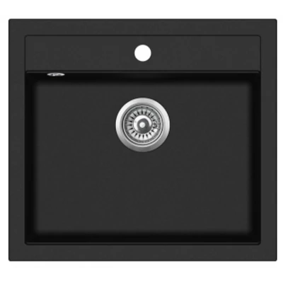 EVIDO Quadro 6 gránit mosogató 565x510 antracit