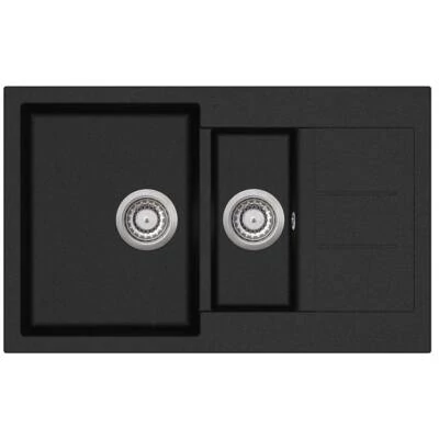 EVIDO Cubo 6S compact gránit mosogató 800x500 antracit