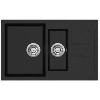 EVIDO Cubo 6S compact gránit mosogató 800x500 antracit