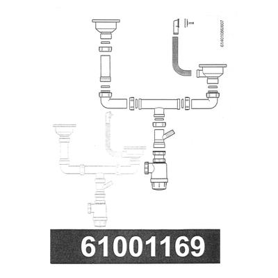 3 1/2" 1 1/2 medencés szifon csomag TEKA
