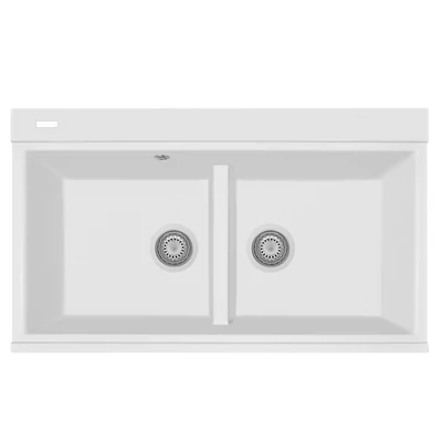 LUX 86.20 2B 860x510 gránit mosogatótálca PLADOS