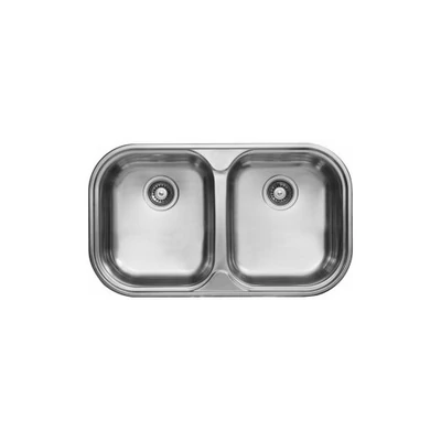 LIVINOX Kétmedencés mosogató 83x48 3 1/2" szövetmintás
