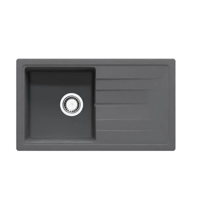 GRACIA 1B 1D 760x440 gránit mosogató Metál fekete GK SINK