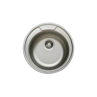 LIVINOX Egykörtálas rozsdamentes mosogató 3 1/2" szövetmintás