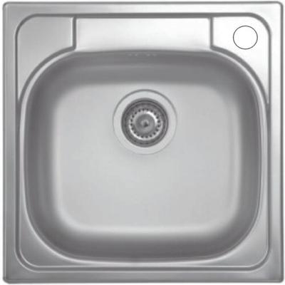 LIVINOX Panel mosogató 48x48 3 1/2" jobb csaplyukkal