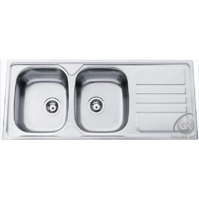 OKIO LINE 120 FLAT 2B 1D 1200X500 Rozsdamentes Mosogatótálca RODI