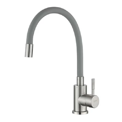 FLEXI-TAP konyhai csaptelep, elasztikus szürke kifolyóval - ZEGOR