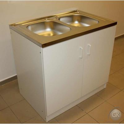 800x500 PLUSZ Komplett 2 MEDENCÉS nyílóajtós mosogatószekrény