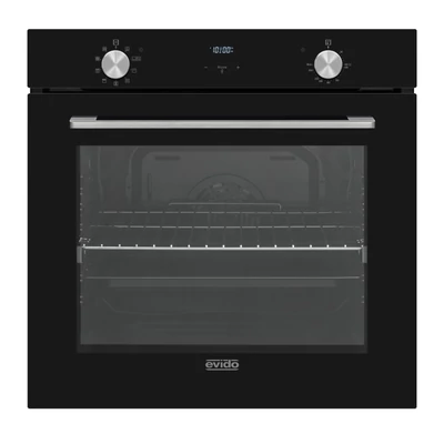 EVIDO LEVEL 60B multifunkciós sütő, fekete/inox