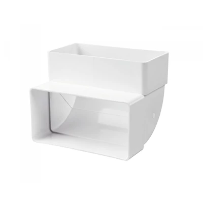 Lapos csatorna függőleges könyök 90x220 mm