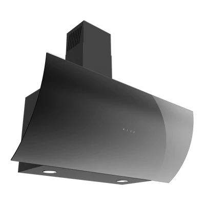 EVIDO CLIFF 90B vertikális fali páraelszívó, 90 cm, fekete üveg