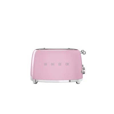 SMEG KENYÉRPIRÍTÓ, retro, 2x2 szeletes, rózsaszín