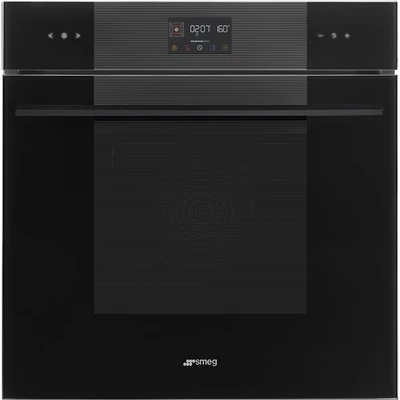 SMEG HŐLÉGKEVERÉSES SÜTŐ, Linea design, Galileo, 60 cm, ES LCD, mélyfekete üveg