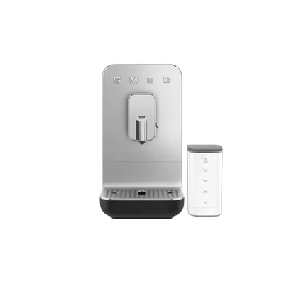 SMEG AUTOMATA KÁVÉFŐZŐ, Collezione design, tejhabosító funkció, cappuccino/latte macchiato funkció, matt fekete