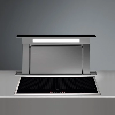 FALMEC DOWN DRAFT pultba építhető páraelszívó, 90 cm, fekete, (motor nélkül)