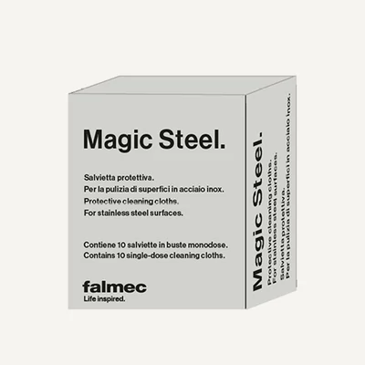 Falmec MAGIC STEEL tisztító kendő inox felületekhez (10 db/doboz)