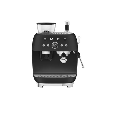 SMEG ŐRLŐVEL KOMBINÁLT ESPRESSO KÁVÉFŐZŐ, retro, matt fekete