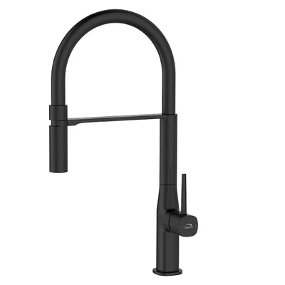 Laveo POLA álló csaptelep rugalmas kiömlővel, matt fekete