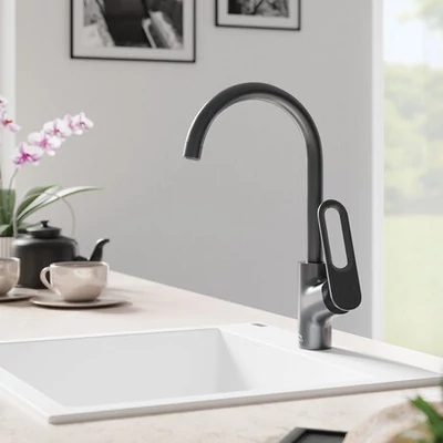 Laveo TIERRA álló csaptelep, grafit