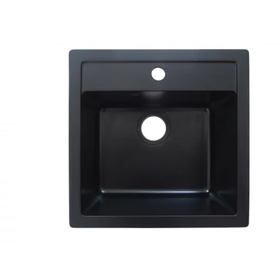 HANA gránit mosogató, matt fekete