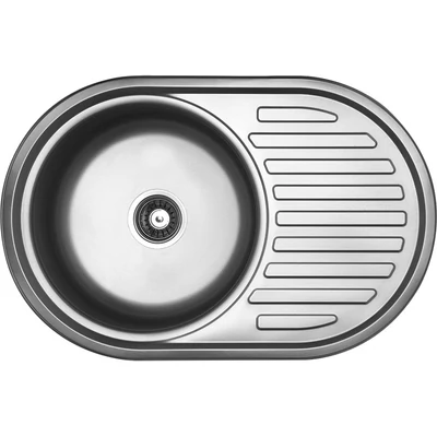 LAVEO FARO egykör csepptálcás mosogató, inox K.