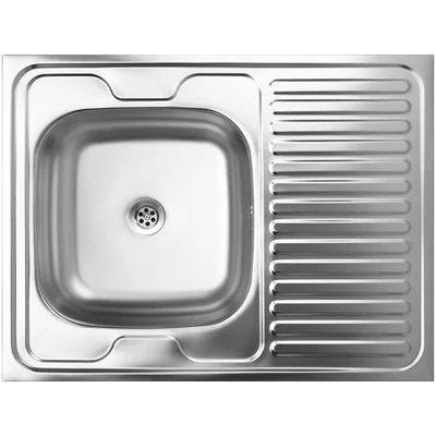 LAVEO LON 60 teletetős egymedence csepptálcás inox mosogató szifonnal K.