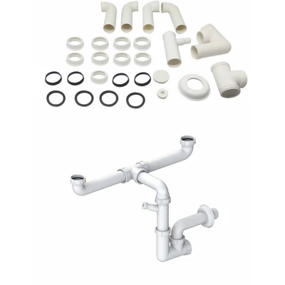 ELLECI - Szifonszett kétutas mosogatóhoz