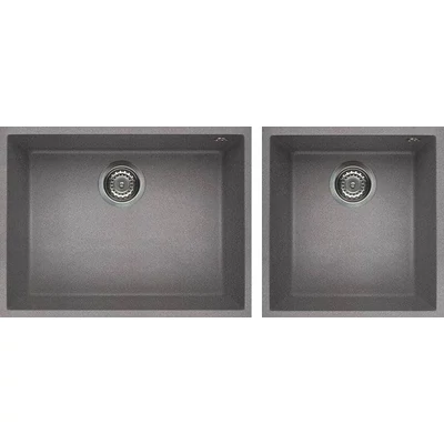 ELLECI - Mosogatótálca Quadra 210 G48 Cemento munkalap alá szerelhető - Kifutó termék!