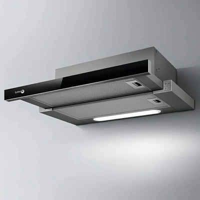 TurboAir TT14 LX/GR/VT/A/60, inox, fekete üveg front