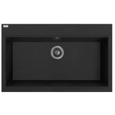 LAVEO TAU 8 nagymedencés mosogató, matt fekete