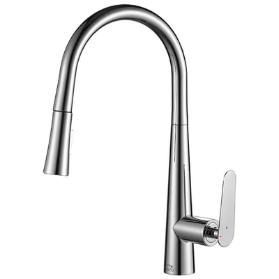 Laveo NALDA Kihúzható zuhanyváltós csaptelep, króm