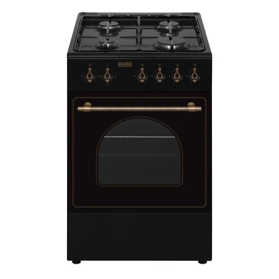 EVIDO FREE GE55A gáz tűzhely,elektromos sütő,rusztikus, 60 l,antracit/bronz,50*55cm